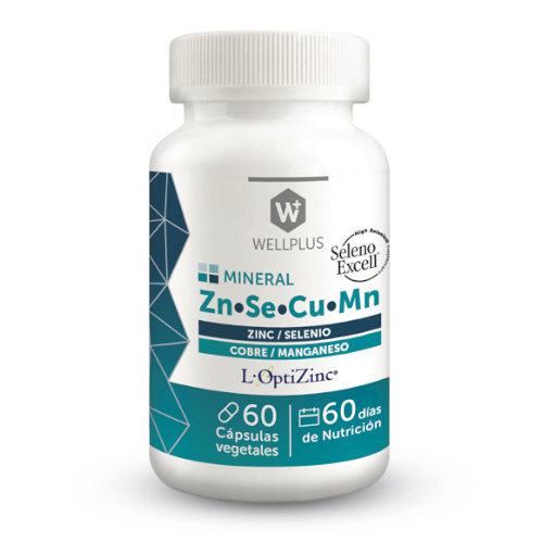 Zn*Se*Cu*Mn 60 cápsulas (wellplus) - Ecoasis